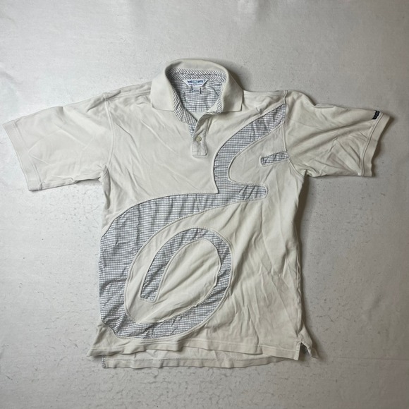 Ecko Unltd Other - Ecko Unltd Mens White Graphic Polo Shirt Size‎ Medium G Logo Casual Short Sleeve